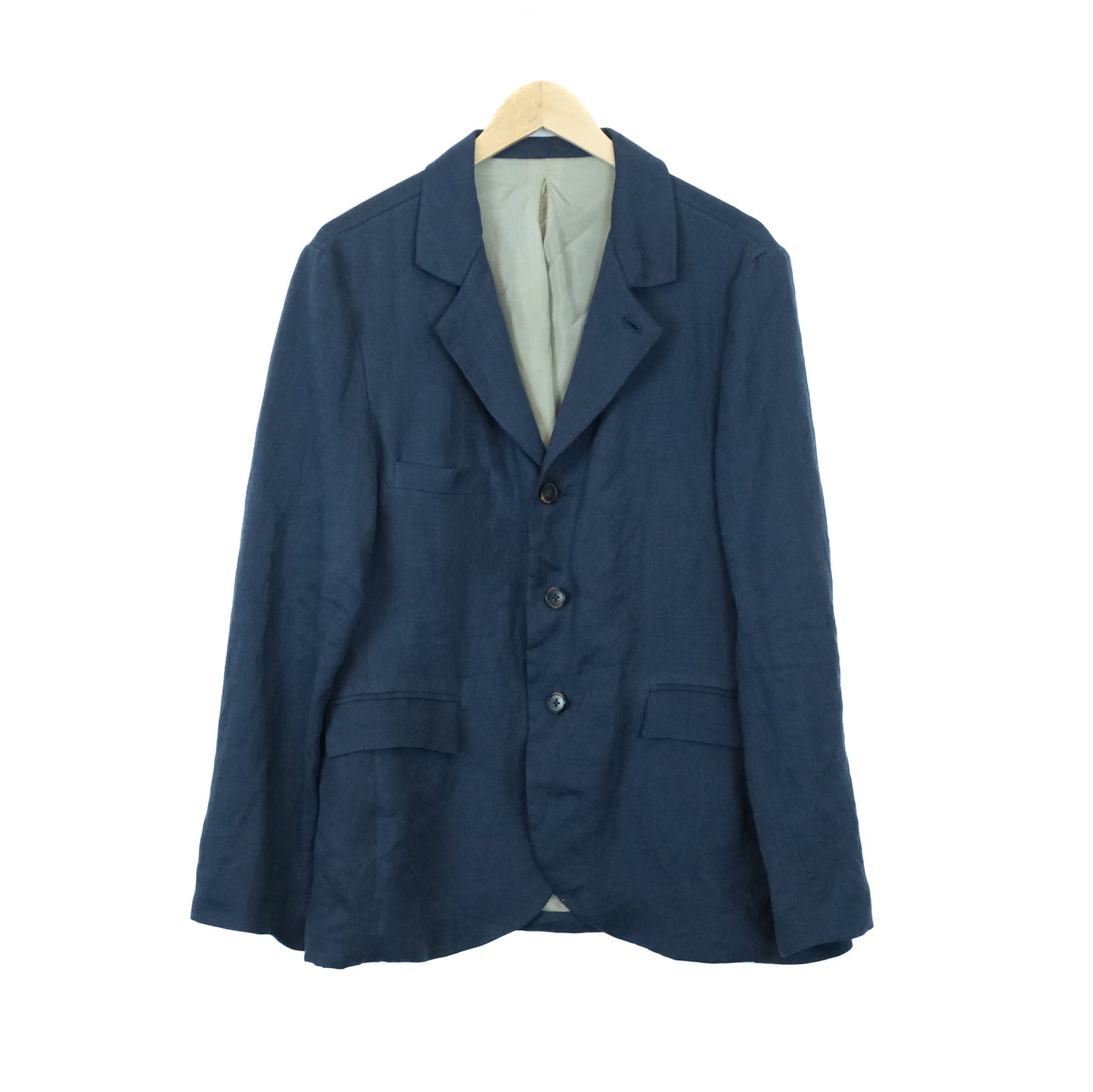 Navy Linen Suit Jacket