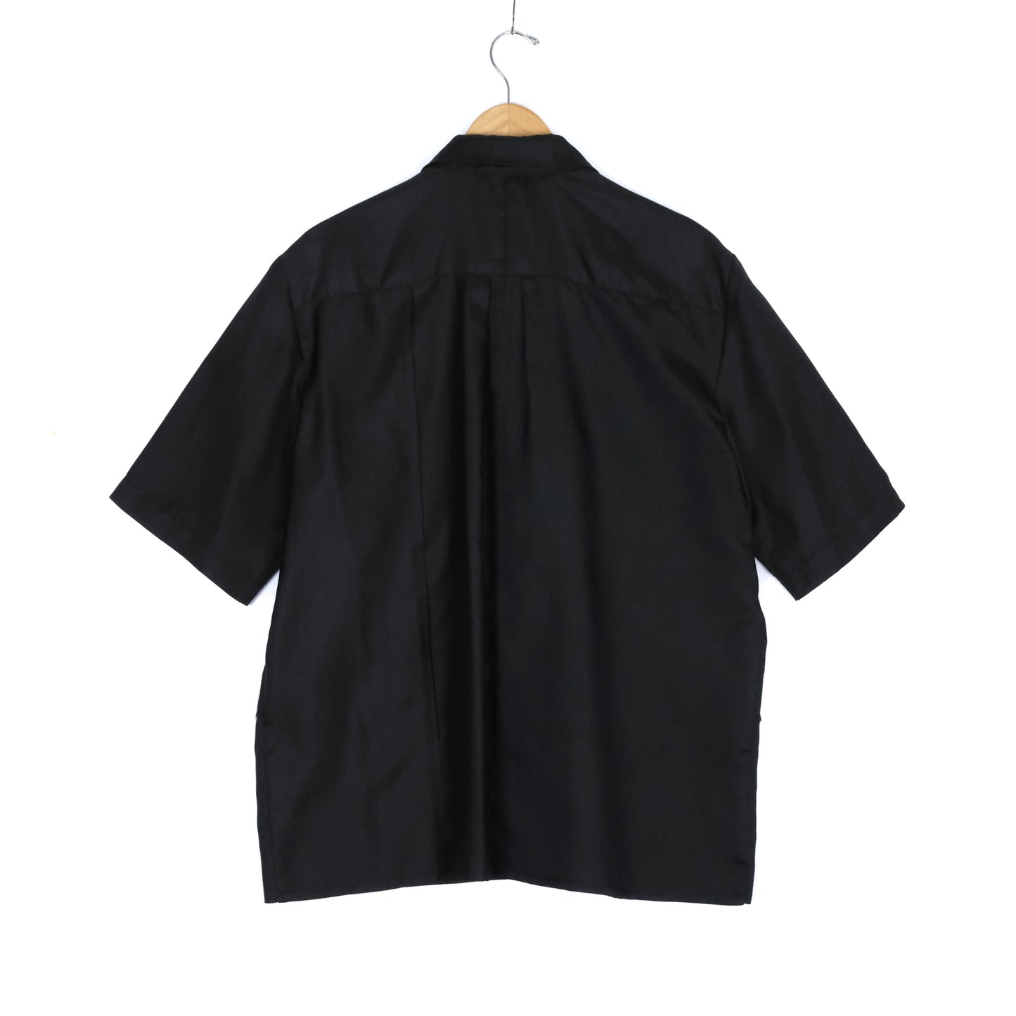 Black Kimono Silk Shirt