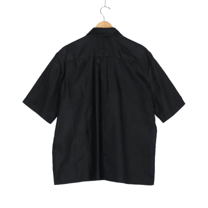 Black Kimono Silk Shirt