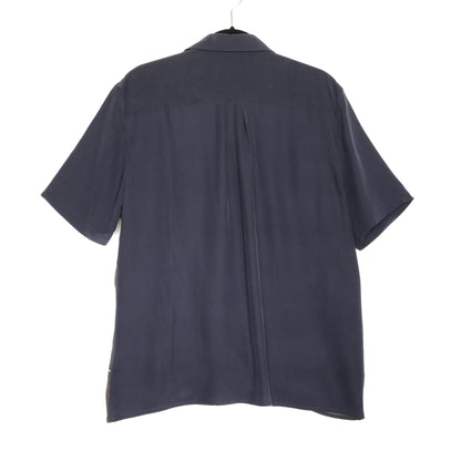 Japanese Block Square Silk Button Up